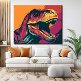 Angry T-Rex Paint by Numbers